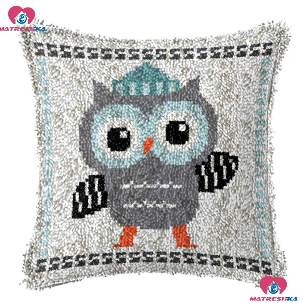 Latch Hook Kit Embroidery Pillow"owl"do it yourself"Home decor Accessories Printing Canvas foamiran for needlework crochet rug
Latch Hook Kit Embroidery Pillow"owl"do it yourself"Home decor Accessories Printing Canvas foamiran for needlework crochet rug