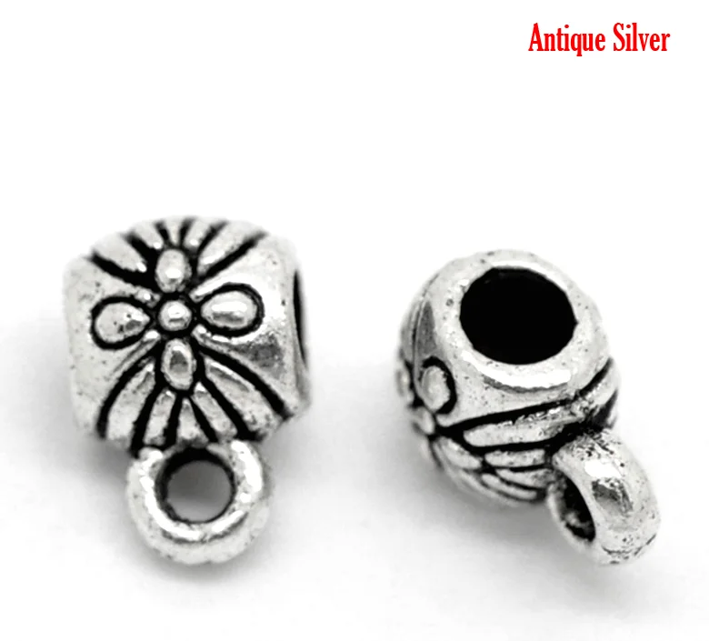 DoreenBeads 100PCs Silver Color Flower Pattern Bail Beads 9x6mm( 3/8"x 2/8") (B19620), yiwu
DoreenBeads 100PCs Silver Color Flower Pattern Bail Beads 9x6mm( 3/8"x 2/8") (B19620), yiwu