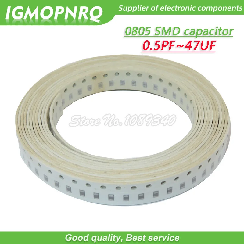 100pcs 0805 50V SMD Thick Film Chip Multilayer Ceramic Capacitor 0.5pF-47uF 10NF 100NF 1UF 2.2UF 4.7UF 10UF 1PF SMD capacitance
100pcs 0805 50V SMD Thick Film Chip Multilayer Ceramic Capacitor 0.5pF-47uF 10NF 100NF 1UF 2.2UF 4.7UF 10UF 1PF SMD capacitance