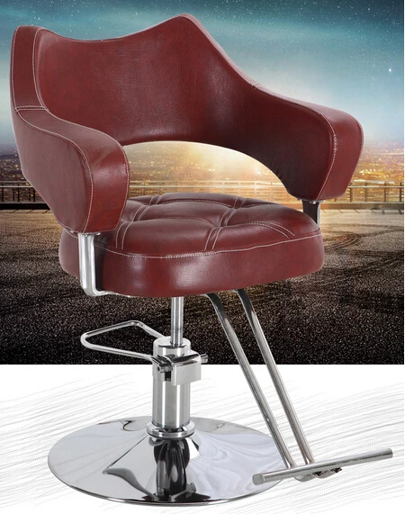 Hair salon, hairdresser. Barber chair. Absalom high-grade hydraulic lifting stool haircut.
Hair salon, hairdresser. Barber chair. Absalom high-grade hydraulic lifting stool haircut.