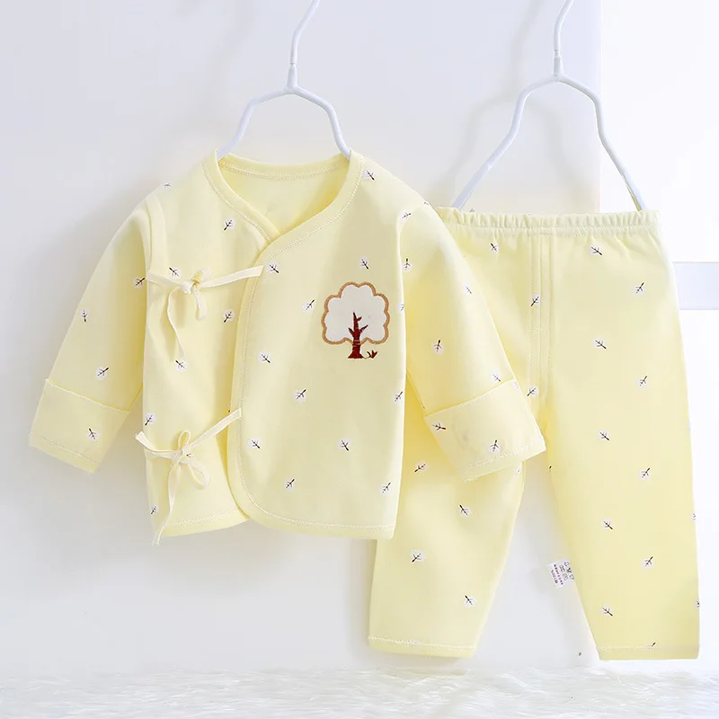 Spring Autumn Summer Baby Underwear Set Lace-up Clothing for Newborn 0-6 Months Cotton Baby Clothes Set Infant Baby clothes
Spring Autumn Summer Baby Underwear Set Lace-up Clothing for Newborn 0-6 Months Cotton Baby Clothes Set Infant Baby clothes