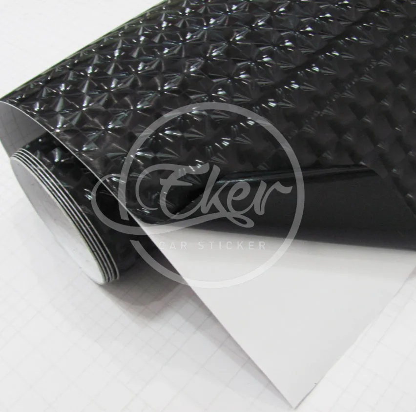 EKER CAR STICKER 1.52x30M 5FTx98FT Free Shipping Air Bubble Black 4D Cat Eyes Car Wrapping Vinyl Film Stickers | Автомобили и