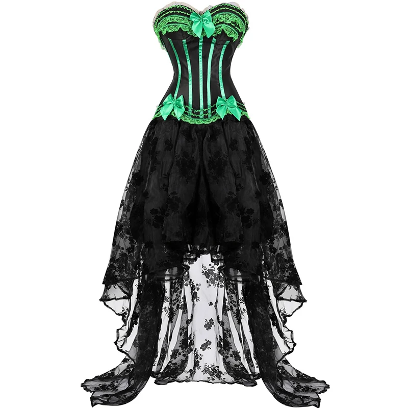 corset dresses for women high and low skirt tulle long lace stripe bustier corset plus size gothic burlesque exotic costumes red
corset dresses for women high and low skirt tulle long lace stripe bustier corset plus size gothic burlesque exotic costumes red