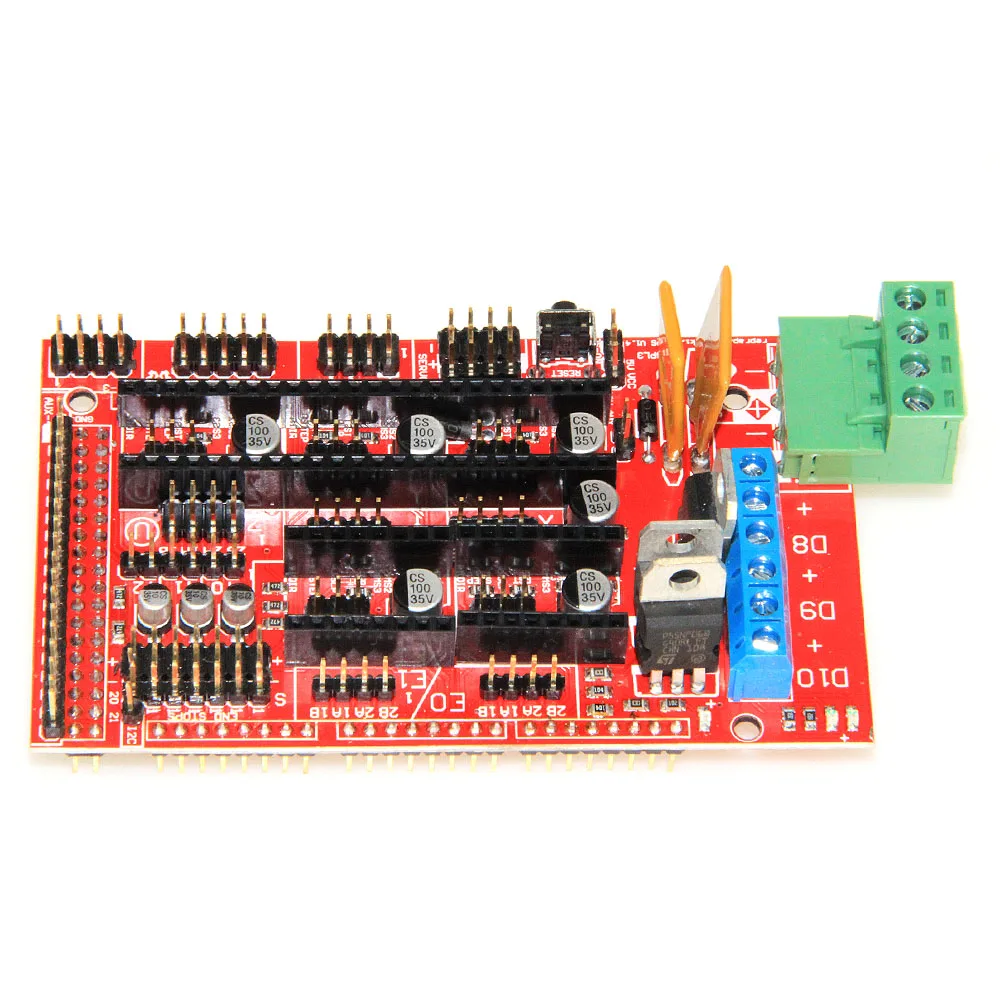 3D Printer kit 1pcs Mega 2560 R3 + 1pcs RAMPS 1.4 Controller+ 5pcs DRV8825 Stepper Motor Drive + 1pcs LCD 12864 controller
3D Printer kit 1pcs Mega 2560 R3 + 1pcs RAMPS 1.4 Controller+ 5pcs DRV8825 Stepper Motor Drive + 1pcs LCD 12864 controller