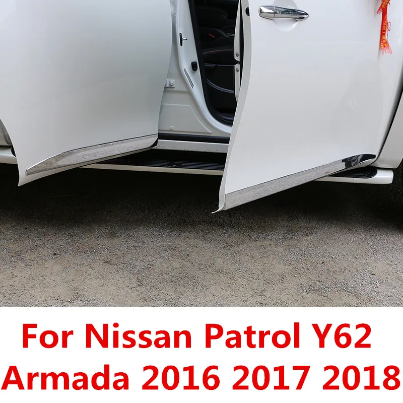 Защитная накладка для Nissan Patrol Y62 защитная на корпус двери 2016 2017 2018|Хромирование| |