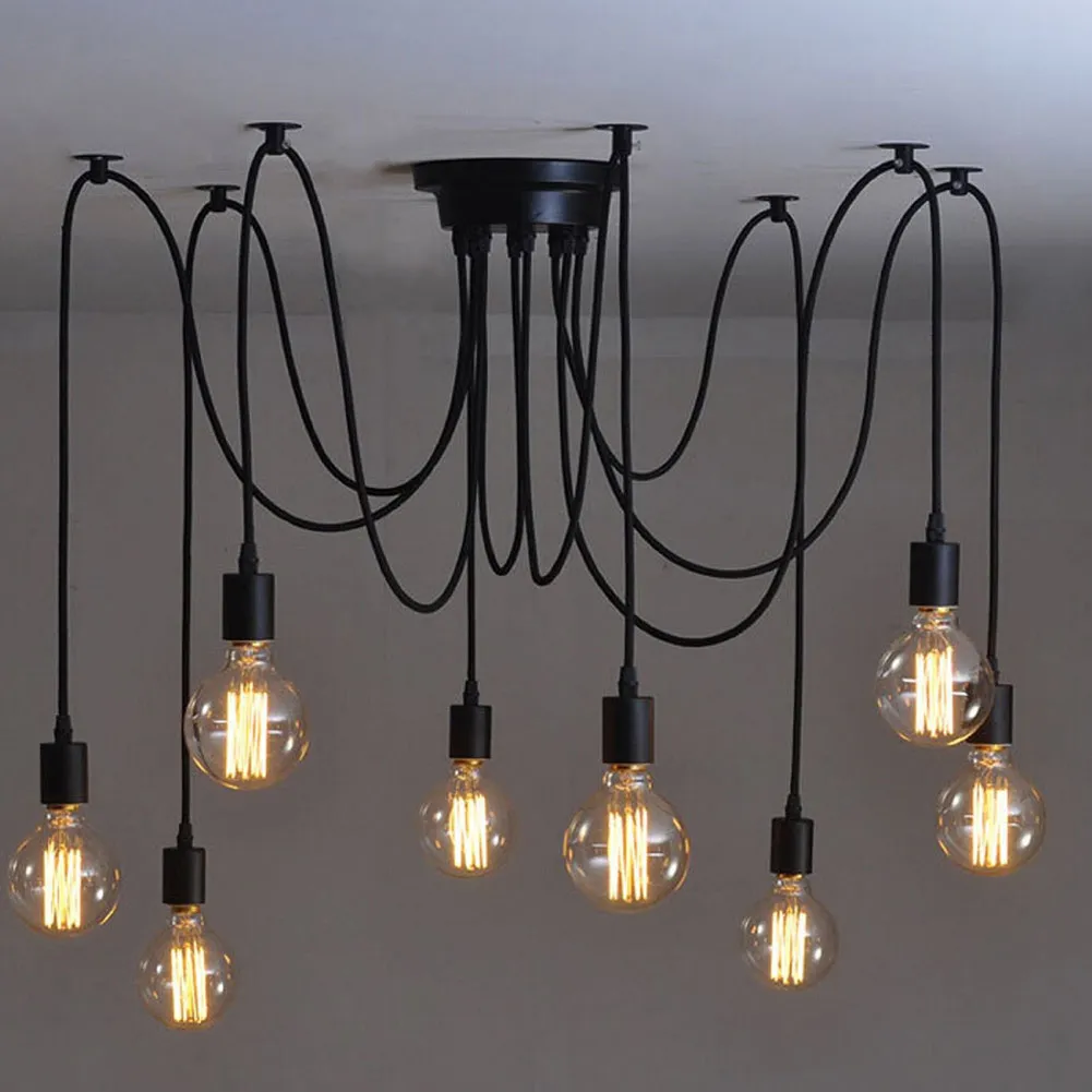 Coquimbo Retro Edison 8/10 Bulb Light Chandelier Vintage Loft Adjustable DIY E27 Art Ceiling Lamp Fixture Light For Living Room
Coquimbo Retro Edison 8/10 Bulb Light Chandelier Vintage Loft Adjustable DIY E27 Art Ceiling Lamp Fixture Light For Living Room