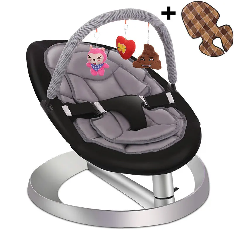 Baby Rocking Chair with Toy Rack and Double Seat Cushion, Toddlers Recliner chair, Infant Swing Cradle, Baby Rocker Chair
Baby Rocking Chair with Toy Rack and Double Seat Cushion, Toddlers Recliner chair, Infant Swing Cradle, Baby Rocker Chair