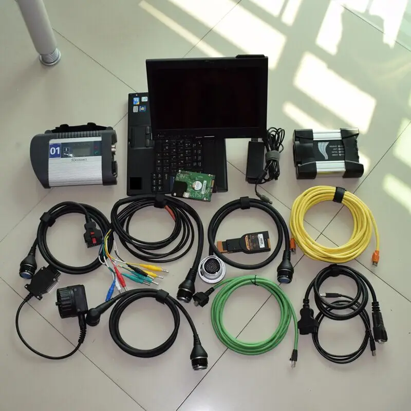 Фото Mb star c4 2019 для bmw icom next с программным обеспечением 2в1 hdd 1 ТБ ноутбук thinkpad X200