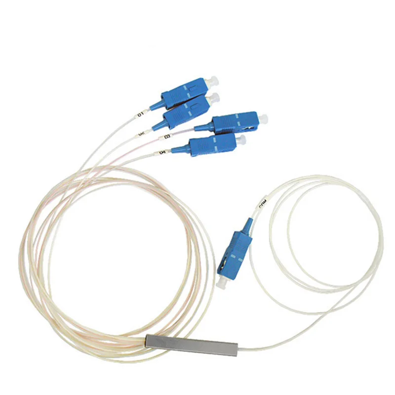 Fiber Optic splitter 0.9mm SC UPC MINI PLC 1X4 Single mode 1m FTTH PLC Splitter 5pcs / lot
Fiber Optic splitter 0.9mm SC UPC MINI PLC 1X4 Single mode 1m FTTH PLC Splitter 5pcs / lot