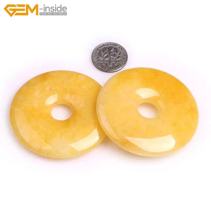 Gem-inside 50mm Size Natural Smooth Yellow Jades Kambaba Jaspers Ring Circle Donuts Stone Beads For Jewelry Making DIY
Gem-inside 50mm Size Natural Smooth Yellow Jades Kambaba Jaspers Ring Circle Donuts Stone Beads For Jewelry Making DIY