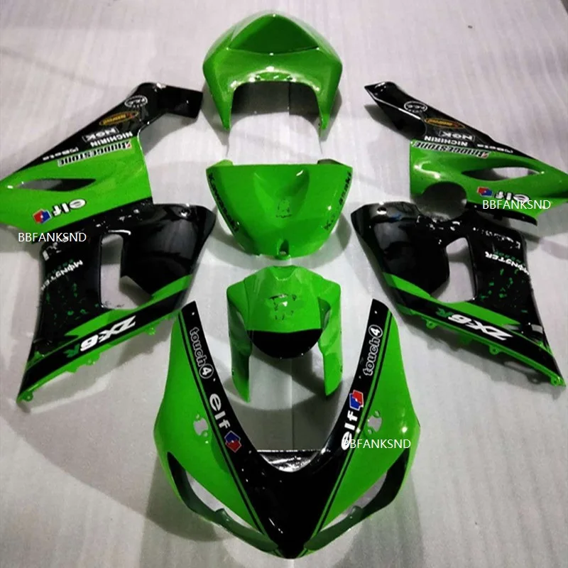 Hot fit For Kawasaki NINJA ZX6R 2005 2006 05 06 Injection ABS Fairing Kits NINJA ZX 6R 05 06 - Green & Black moto parts
Hot fit For Kawasaki NINJA ZX6R 2005 2006 05 06 Injection ABS Fairing Kits NINJA ZX 6R 05 06 - Green & Black moto parts