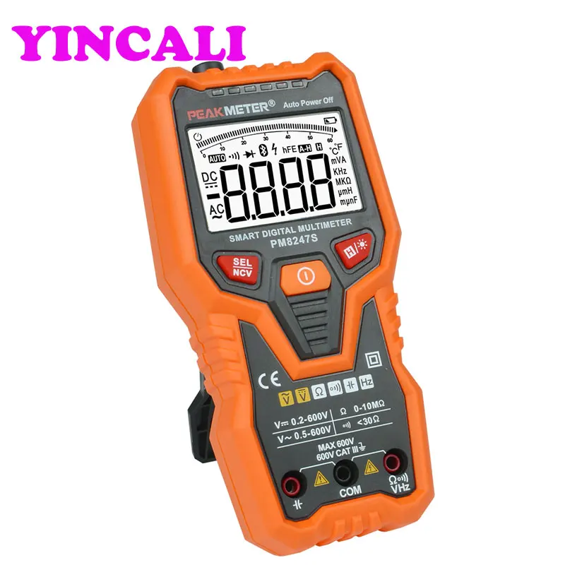 2 шт./лот Новый профессиональный Умный Цифровой мультиметр PM8247S емкость подсветка хранение данных DCV ACV DCA Ом Вольтметр 
2 шт./лот Новый профессиональный Умный Цифровой мультиметр PM8247S емкость подсветка хранение данных DCV ACV DCA Ом Вольтметр