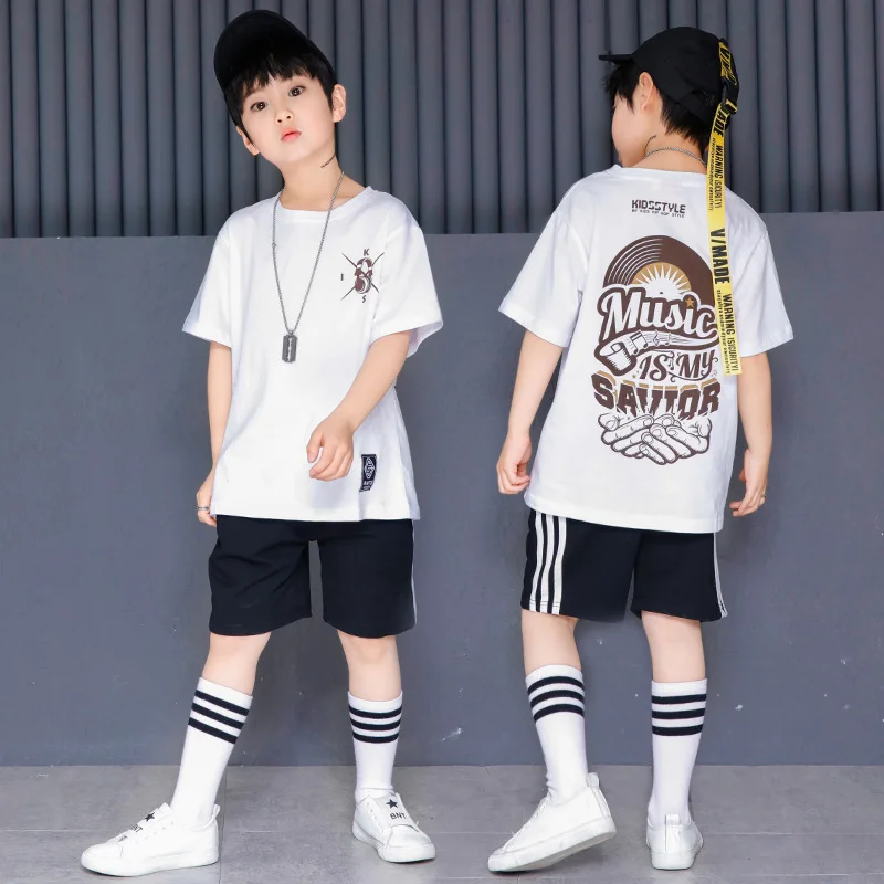 100CM - 180CM Boys Men Hip Hop Clothing Summer Wear Leisure Short Sleeve T Shirt Shorts for Dancing School Students Dancewear
100CM - 180CM Boys Men Hip Hop Clothing Summer Wear Leisure Short Sleeve T Shirt Shorts for Dancing School Students Dancewear