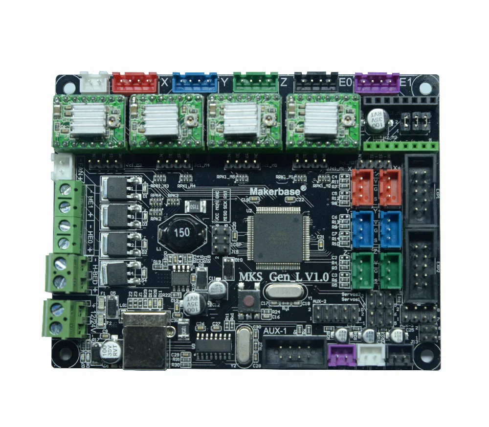Материнская плата для 3D принтера Tarantula Tornado MKS GEN_L V1.0 с четырьмя драйверами DRV A4988