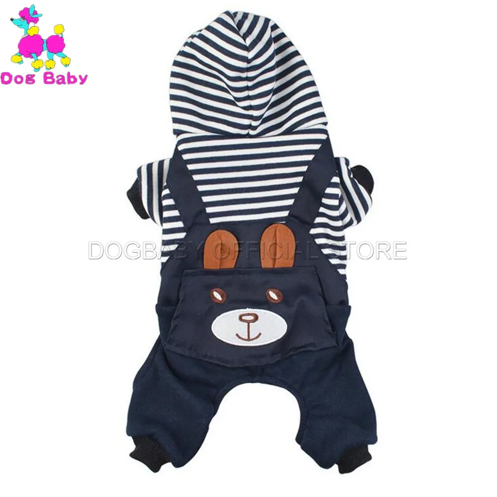 DOGBABY Cartoon Bear Dog Coat 100% Cotton Autumn Winter Clothes For Small Dogs Four Legs Striped Cat Clothing Fahion Dog Outfit
DOGBABY Cartoon Bear Dog Coat 100% Cotton Autumn Winter Clothes For Small Dogs Four Legs Striped Cat Clothing Fahion Dog Outfit