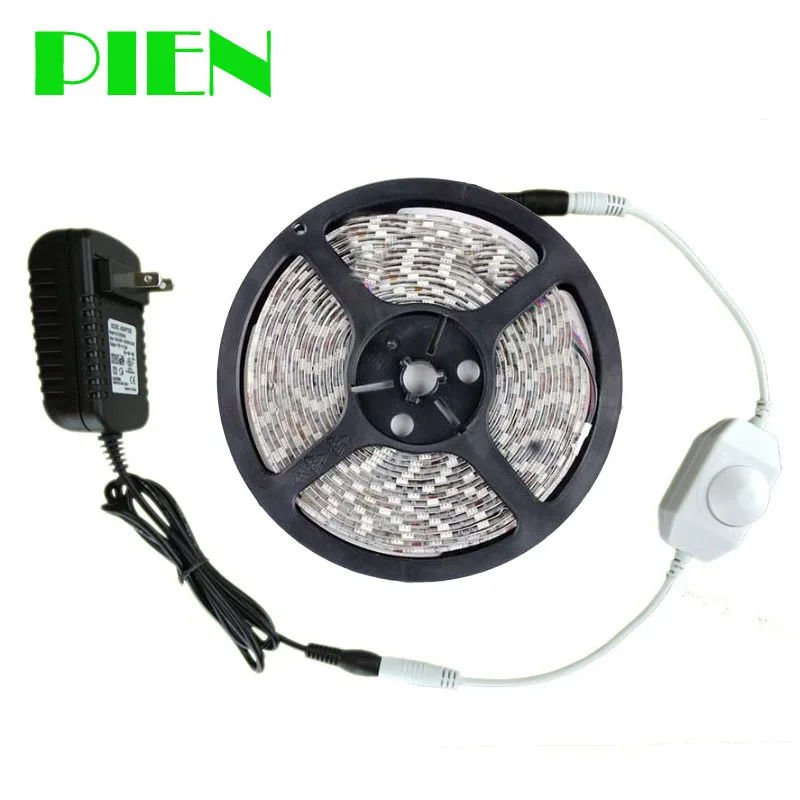 12V LED Strip 5m Dimmable 300 LEDs tira 2835smd Waterproof Indoor Outdoor decor Kit + led dimmer + Power adapter Free shipping
12V LED Strip 5m Dimmable 300 LEDs tira 2835smd Waterproof Indoor Outdoor decor Kit + led dimmer + Power adapter Free shipping