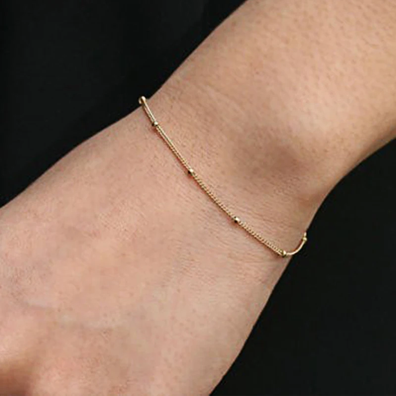 FLTMRH Summer bracelets & bangles Dainty , Satellite Chain, Gold Bracelet Wedding Gift
FLTMRH Summer bracelets & bangles Dainty , Satellite Chain, Gold Bracelet Wedding Gift
