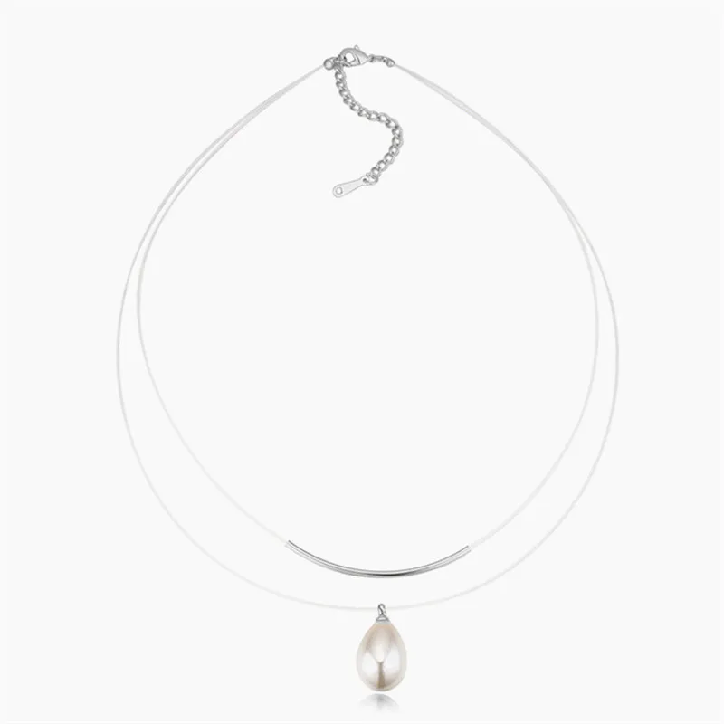 Transparent Invisible Line Double Layer Simulated Pearl Choker Necklace Women Bijoux 2017 New Fashion Jewelry Wholesale
Transparent Invisible Line Double Layer Simulated Pearl Choker Necklace Women Bijoux 2017 New Fashion Jewelry Wholesale