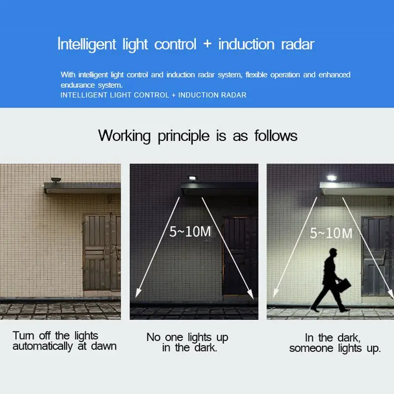 350/650/950W 8500K LED Solar Street Light Outdoor Waterproof Radar PIR Motion Sensor Powerful Remote Control Wall Street Light
350/650/950W 8500K LED Solar Street Light Outdoor Waterproof Radar PIR Motion Sensor Powerful Remote Control Wall Street Light