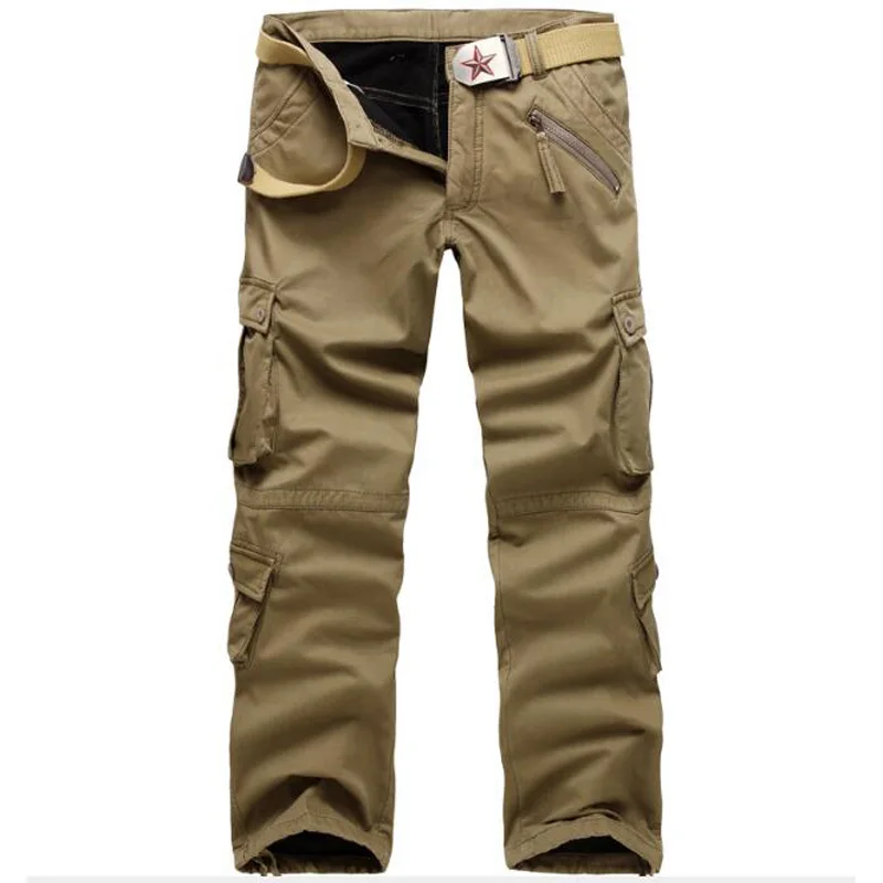 New High quality Warm Winter Men's Cargo Pants Casual Mens Pant Multi Pocket Military Overall for Men Outdoors Long Trousers
New High quality Warm Winter Men's Cargo Pants Casual Mens Pant Multi Pocket Military Overall for Men Outdoors Long Trousers