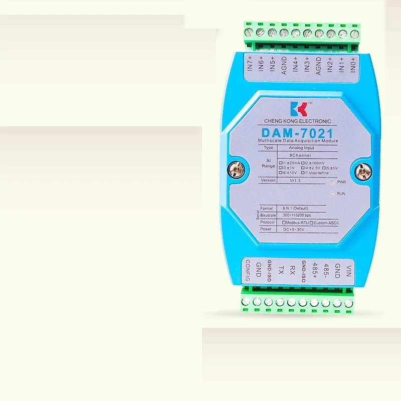 Voltage acquisition module 0-5V to RS485 analog input transmitter 0-10V to RS232 isolated acquisition
Voltage acquisition module 0-5V to RS485 analog input transmitter 0-10V to RS232 isolated acquisition