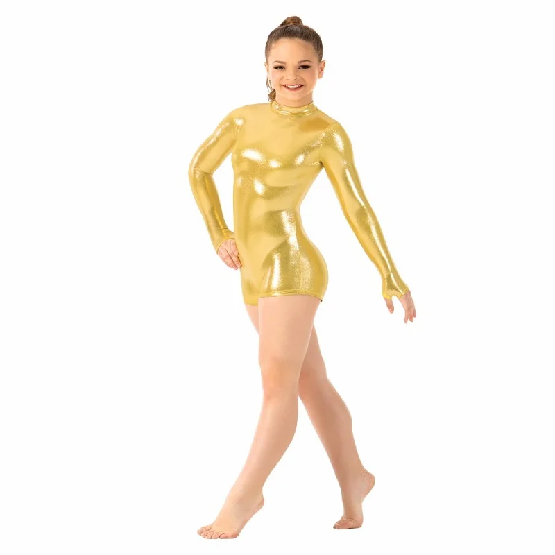Icostumes Child Gold Long Sleeve Shorty Unitard Shiny Metallic Dance Team Performance Bodysuit
Icostumes Child Gold Long Sleeve Shorty Unitard Shiny Metallic Dance Team Performance Bodysuit