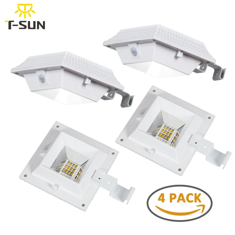 T-SUNRISE 4 PACK Outdoor Lighting Solar Powered Lights Garden Gutter Light Solar Lamp Spotlight Solar Wall Light PIR Street Lamp
T-SUNRISE 4 PACK Outdoor Lighting Solar Powered Lights Garden Gutter Light Solar Lamp Spotlight Solar Wall Light PIR Street Lamp