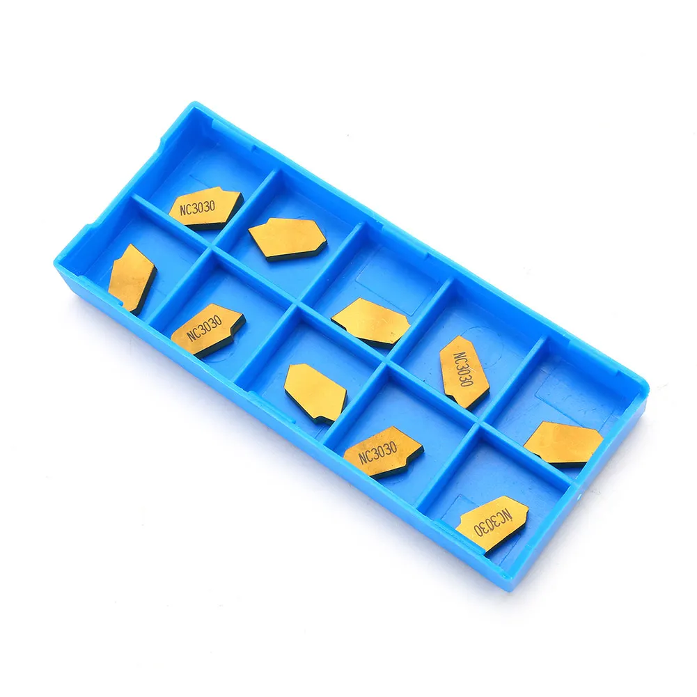 10pcs 3mm Thickness Golden Cutter MGMN200-G Carbide Inserts Parting off Blades for MGEHR/MGIVR Grooving Cutting Tool
10pcs 3mm Thickness Golden Cutter MGMN200-G Carbide Inserts Parting off Blades for MGEHR/MGIVR Grooving Cutting Tool