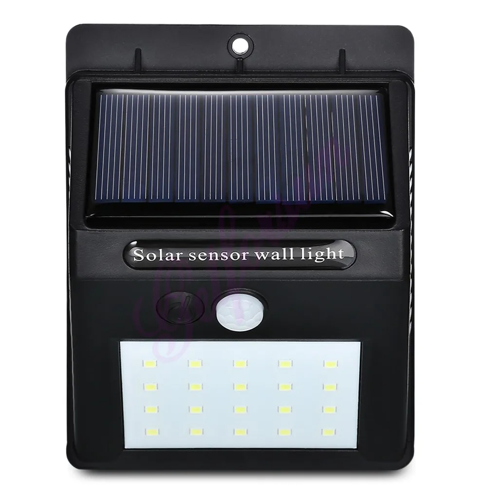 30/LED Солнечная энергия свет PIR датчик движения 1/2/4 шт настенная лампа наружная