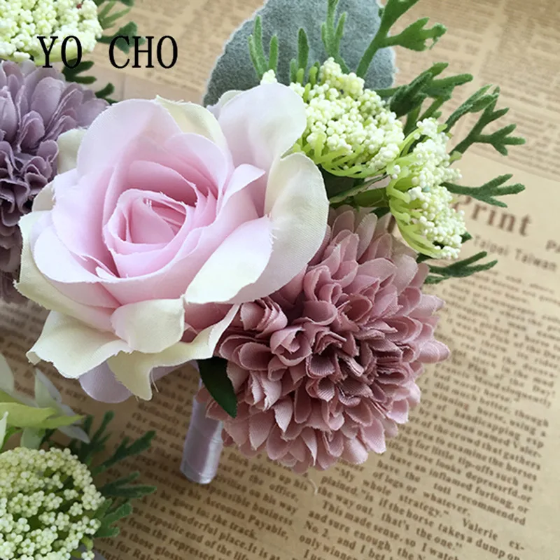 YO CHO 2018 Fashion Pink Purple Wrist Corsage Flowers Bridesmaid Sisters Groomsman Boutonniere Pin Brooch Wedding Dancing Party
YO CHO 2018 Fashion Pink Purple Wrist Corsage Flowers Bridesmaid Sisters Groomsman Boutonniere Pin Brooch Wedding Dancing Party