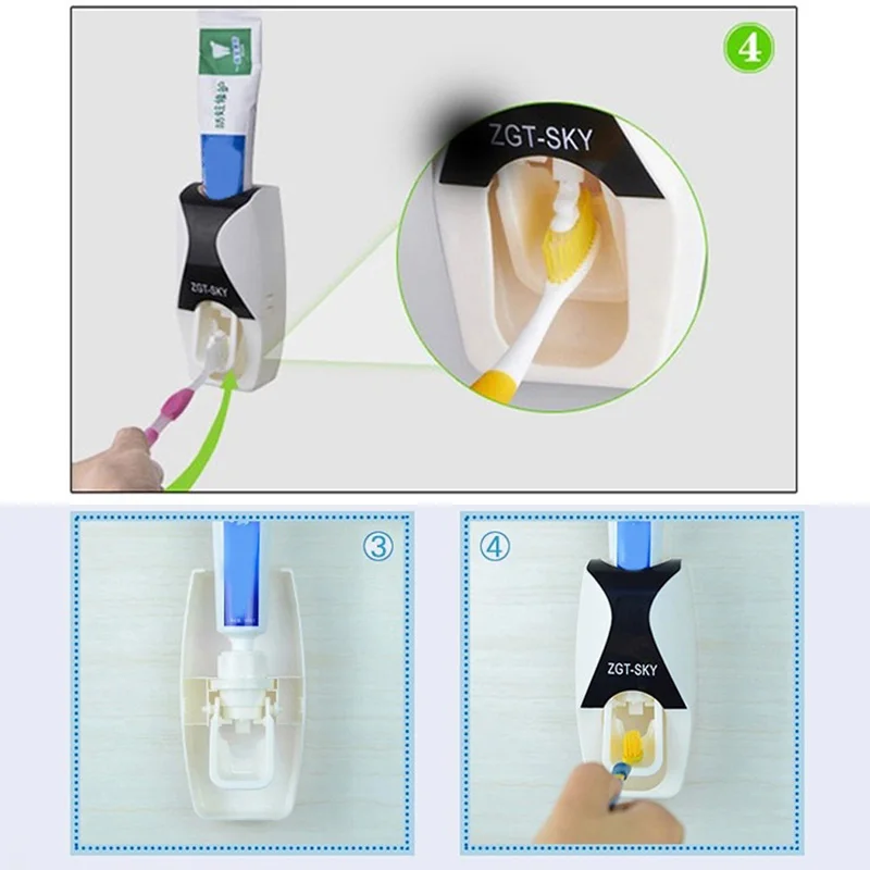 1 Set Tooth Brush Holder Automatic Toothpaste Dispenser + 5 Toothbrush Holders Toothbrush Wall Mount Stand Bathroom Products
1 Set Tooth Brush Holder Automatic Toothpaste Dispenser + 5 Toothbrush Holders Toothbrush Wall Mount Stand Bathroom Products