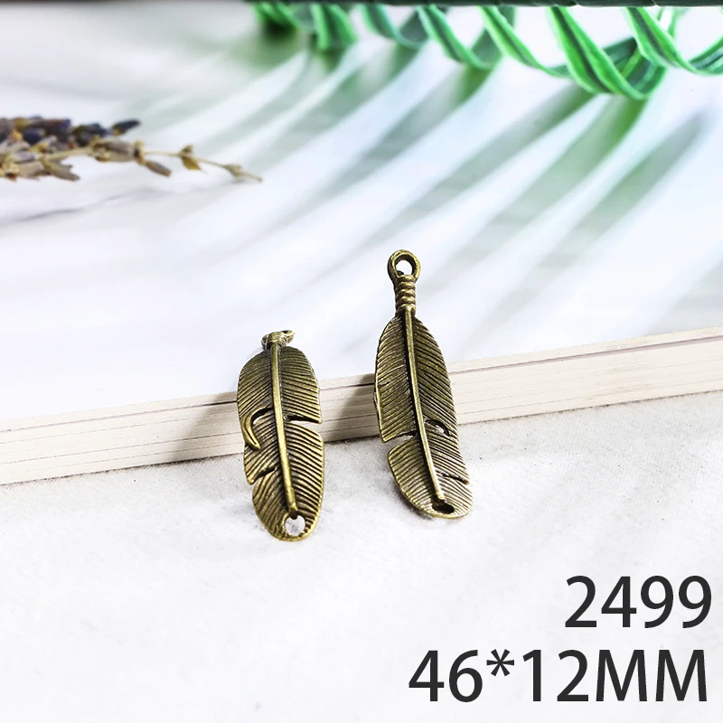 46*12mm 6pcs Wing Feather Alloy Pendant For Diy Jewelry Making 2 Colors Antique Silver Antique Bronze No.2499
46*12mm 6pcs Wing Feather Alloy Pendant For Diy Jewelry Making 2 Colors Antique Silver Antique Bronze No.2499