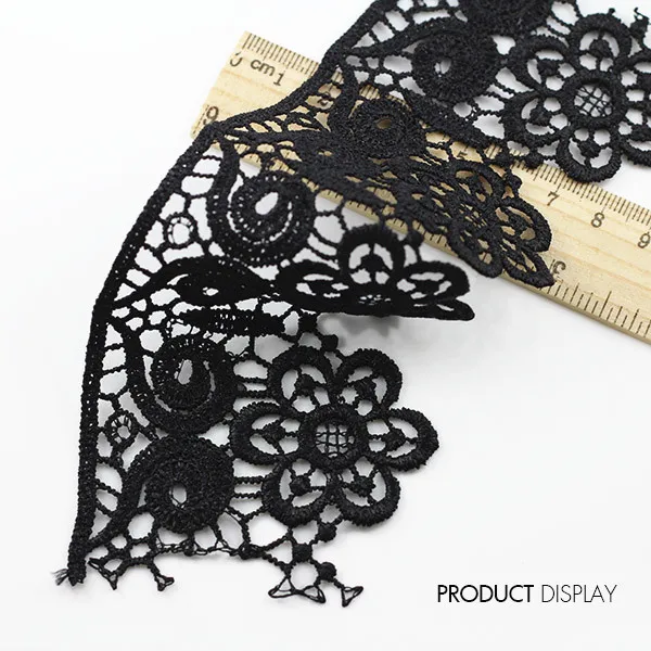 Black Lace Ribbon Trim Applique Motif Embroidered Scrapbooking Venise Embossed Decorated Embellishment Sewing Supplies 14yd/T868
Black Lace Ribbon Trim Applique Motif Embroidered Scrapbooking Venise Embossed Decorated Embellishment Sewing Supplies 14yd/T868