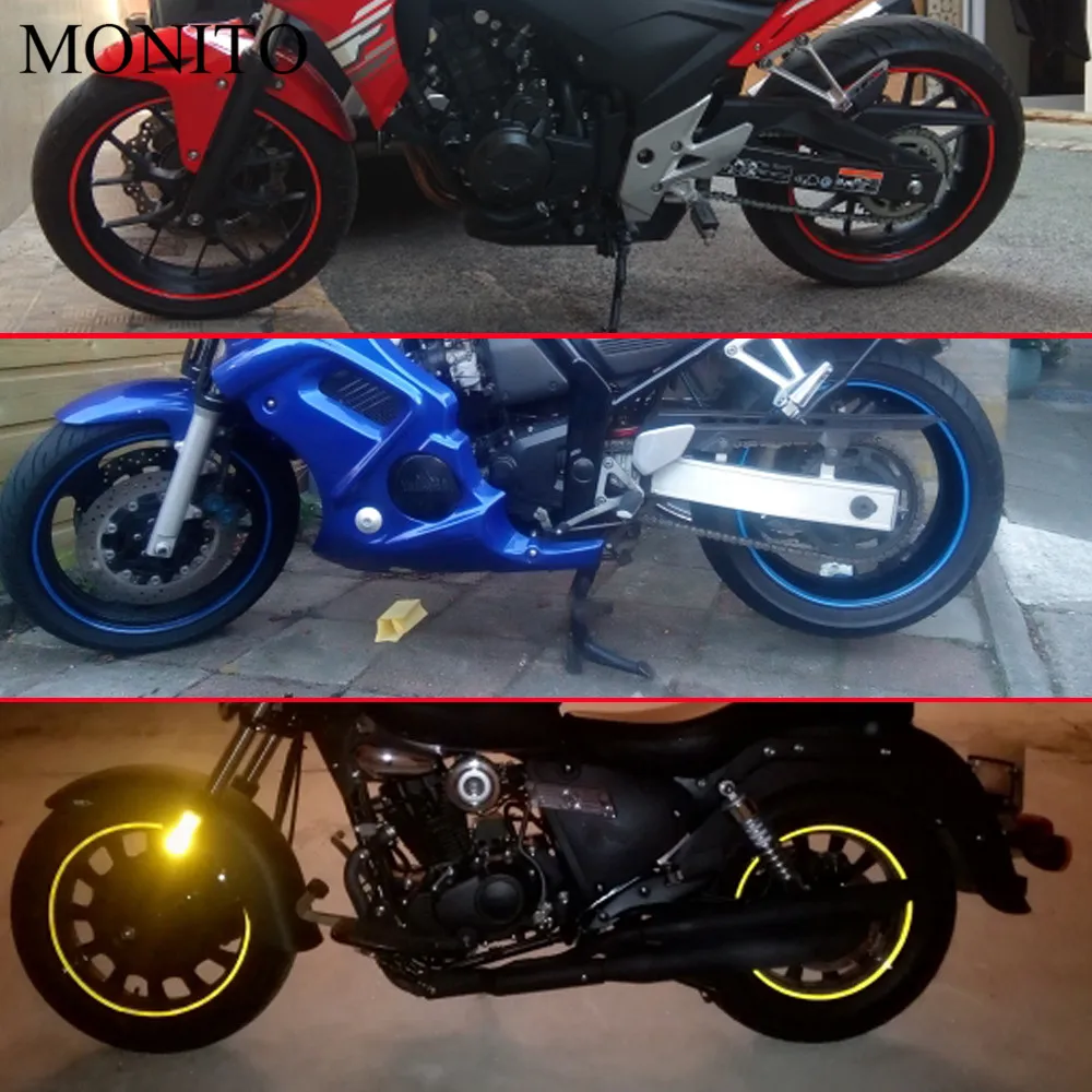 2019 Hot 16 Strips Motorcycle Car Wheel Tire Stickers Reflective Rim Tape Motorbike Auto Decals For Yamaha Suzuki Honda KTM BMW
2019 Hot 16 Strips Motorcycle Car Wheel Tire Stickers Reflective Rim Tape Motorbike Auto Decals For Yamaha Suzuki Honda KTM BMW