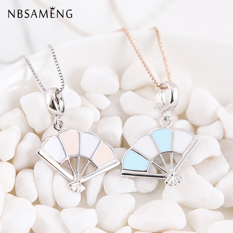 New 100% 925 Sterling Silver Bead Charm Chinese Folding Fan Pendant Enamel Charms Fit Bracelets Women Diy Jewelry
New 100% 925 Sterling Silver Bead Charm Chinese Folding Fan Pendant Enamel Charms Fit Bracelets Women Diy Jewelry