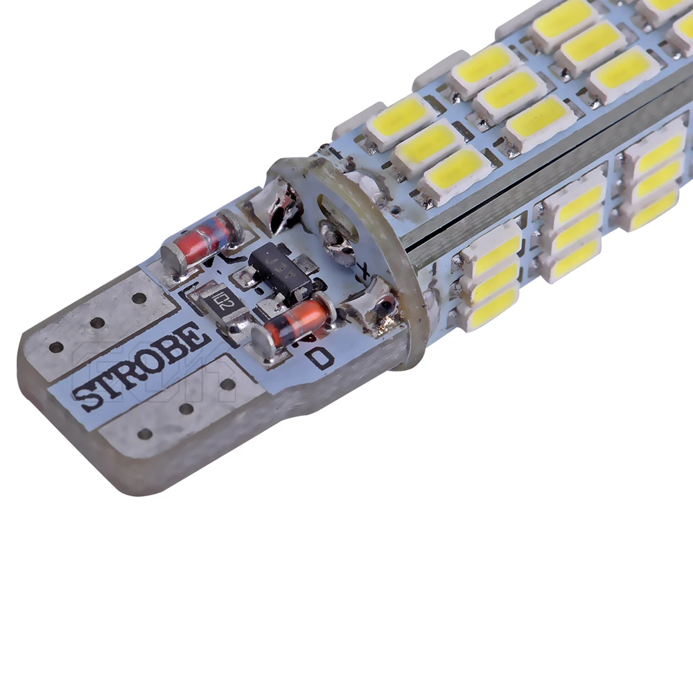 2 шт./лот T10 светодиодная стробоскопическая вспышка ing 194 W5W 54led 3014 SMD t10 led стойкий