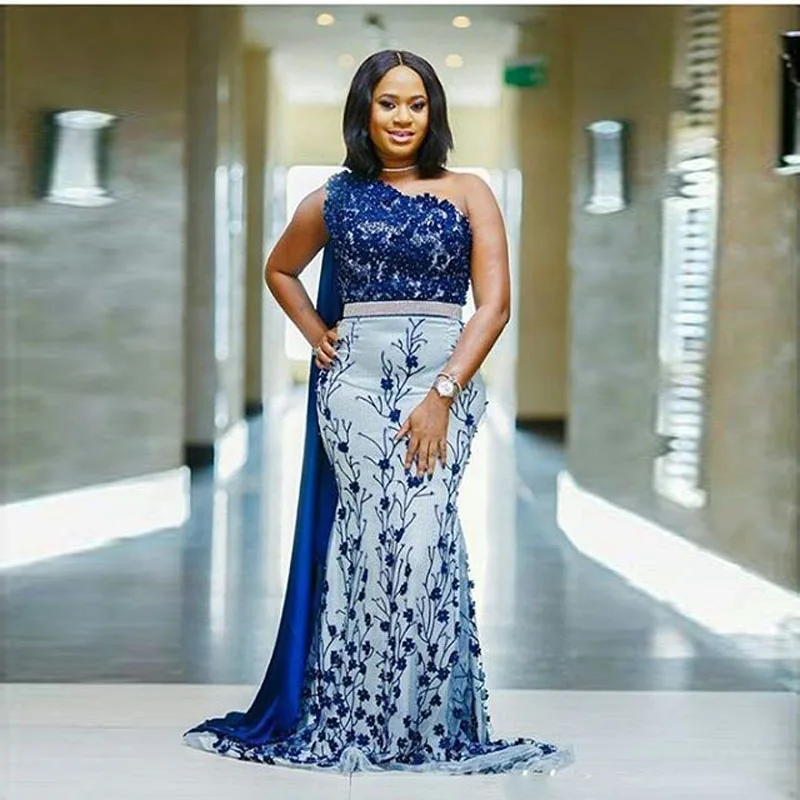 New Arrival One Shoulder Nigerian Evening Dresses Elegant Lace Applique Beading Mermaid Prom Gowns African Formal Party Dress
New Arrival One Shoulder Nigerian Evening Dresses Elegant Lace Applique Beading Mermaid Prom Gowns African Formal Party Dress