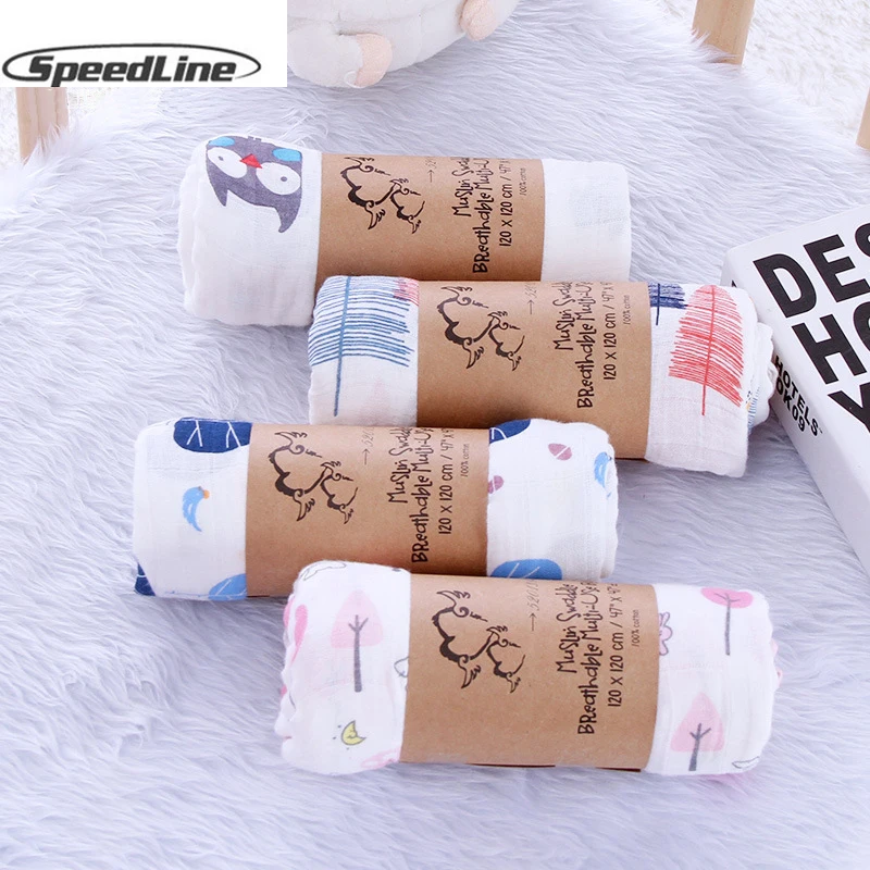 Speedline 120*120cm Newborn baby swaddle wrap parisarc Cotton Bamboo Fiber soft Baby Blankets Deken Blanket Swadding
Speedline 120*120cm Newborn baby swaddle wrap parisarc Cotton Bamboo Fiber soft Baby Blankets Deken Blanket Swadding