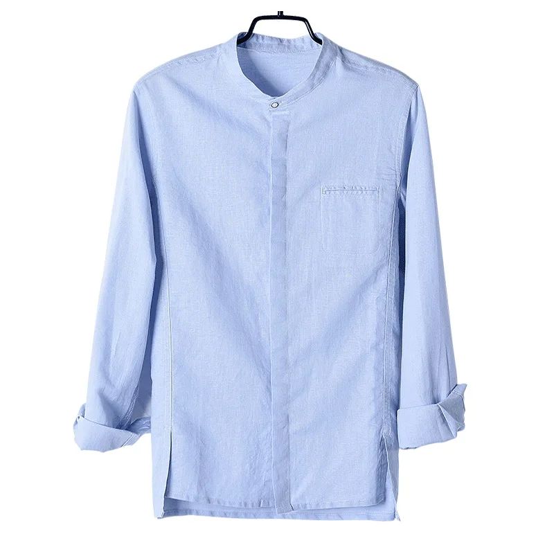 Suehaiwe's brand new linen long-sleeved shirts men fashion white men shirt square collar white shirt mens camisa chemise
Suehaiwe's brand new linen long-sleeved shirts men fashion white men shirt square collar white shirt mens camisa chemise
