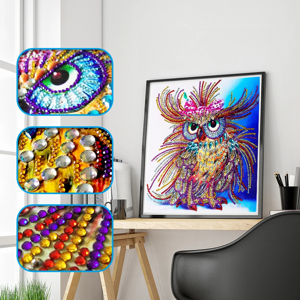 Special Shaped Diamond Painting Owl Handicraft Needlework 3d Crystal Drill DIY Diamond Embroidery Animal
Special Shaped Diamond Painting Owl Handicraft Needlework 3d Crystal Drill DIY Diamond Embroidery Animal