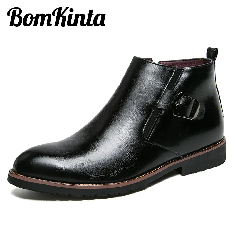 Bomkinta/рабочая обувь из мягкой кожи Модель 2018 года Сезон весна осень Модные мужские