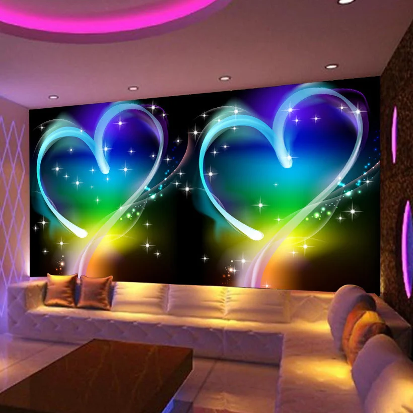 Custom 3D Photo Mural Wallpaper For Bedroom Walls Home Decor Color Love Heart KTV Bar Background Decoration Papel De Parede
Custom 3D Photo Mural Wallpaper For Bedroom Walls Home Decor Color Love Heart KTV Bar Background Decoration Papel De Parede