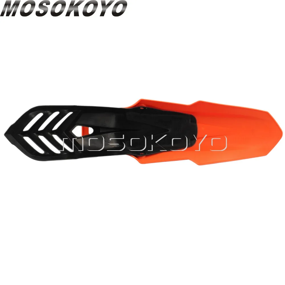 Оранжевые + черные передние крылья Supermoto универсальные грязезащитные Крылья для