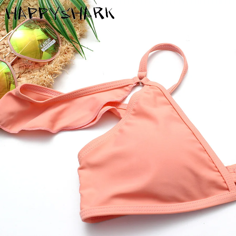 HAPPYSHARK Sexy Ruffle Brazilian Bikinis 2019 Lotus Edge Swimsuit Pink Trikini Women Summer Cut Out Swimwear Maillot De Bain
HAPPYSHARK Sexy Ruffle Brazilian Bikinis 2019 Lotus Edge Swimsuit Pink Trikini Women Summer Cut Out Swimwear Maillot De Bain