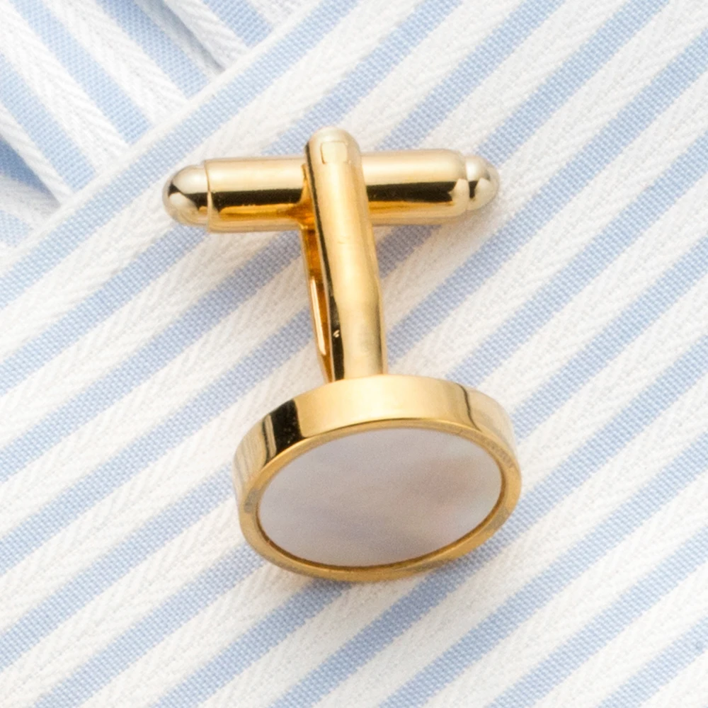 VAGULA Classic Gold-Color Plated Mother Pearl Copper Men's Cuff link Luxury gift Party Wedding Suit Shirt Buttons Cufflinks 718
VAGULA Classic Gold-Color Plated Mother Pearl Copper Men's Cuff link Luxury gift Party Wedding Suit Shirt Buttons Cufflinks 718