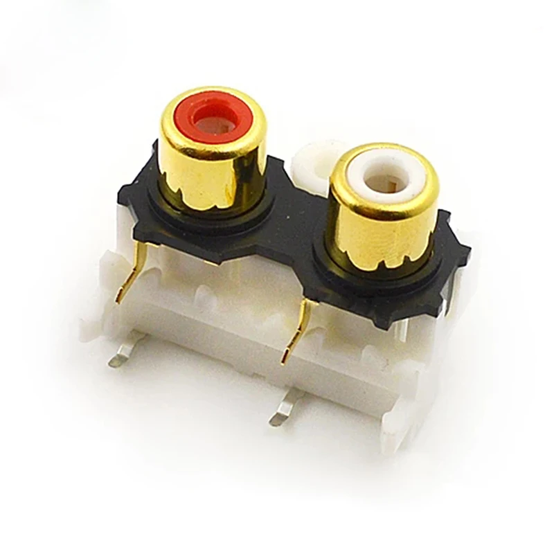 100pcs AV Plug RCA Connector White Injection 2 Holes Audio Video Jack Microphone Head Lotus Soldering For Network Equipment
100pcs AV Plug RCA Connector White Injection 2 Holes Audio Video Jack Microphone Head Lotus Soldering For Network Equipment