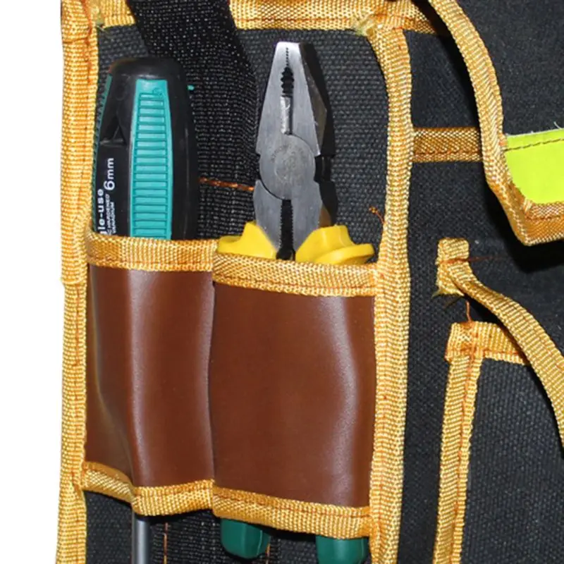 

Electrician Hardware Toolkit Shoulder Bag Waterproof Oxford Cloth Multi Organize Pockets Storage Pouch Portable Worker Tool