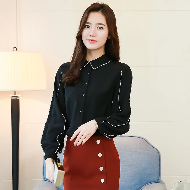 new spring 2018 women tops blouses vogue chiffon shirt lantern sleeve solid white black office lady clothes outfit top vestido
new spring 2018 women tops blouses vogue chiffon shirt lantern sleeve solid white black office lady clothes outfit top vestido