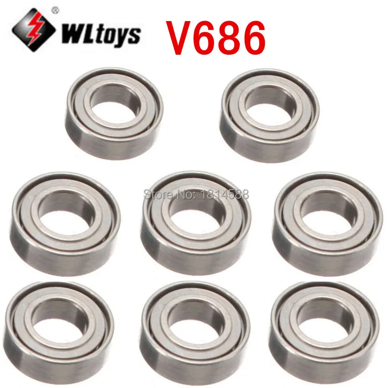 

8PCS WLtoys V686G V686J V686K V636 V626 V959 V212 H8C H12C F183 F181 U818A U817 U817A RC Quadcopter Spare Part Bearing V686-12