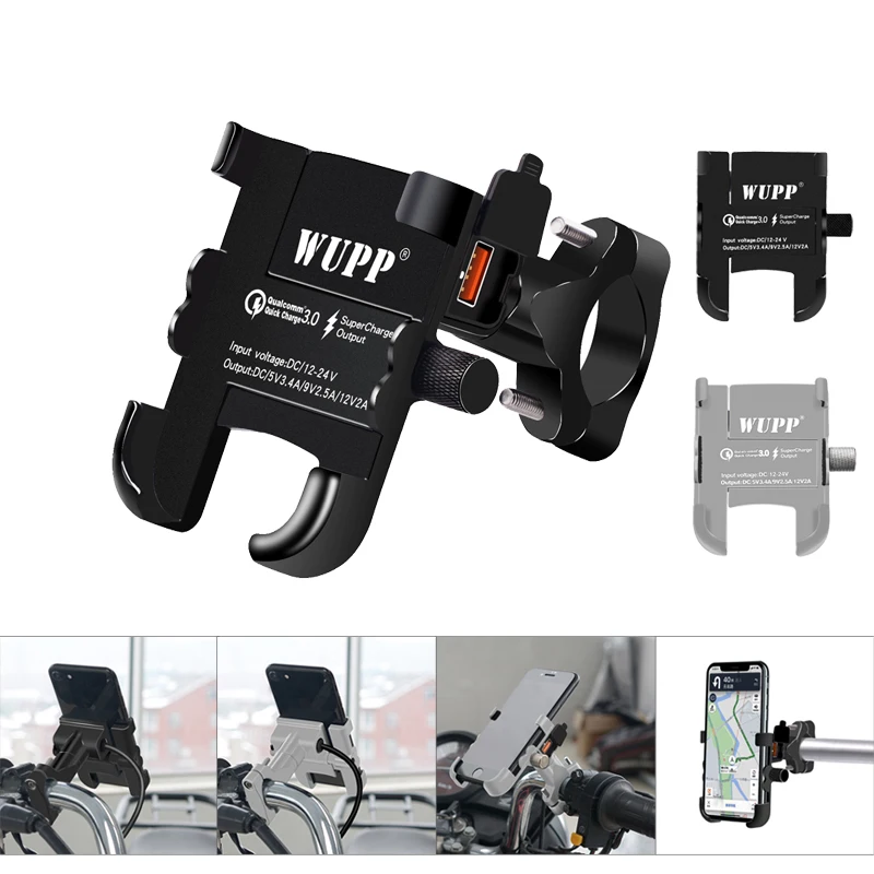 Universal Quick Charge QC 3.0 USB Motorcycle Charger Phone Holder Waterproof 12V Moto Mobile Phone Mount Power Adapter Handlebar
Universal Quick Charge QC 3.0 USB Motorcycle Charger Phone Holder Waterproof 12V Moto Mobile Phone Mount Power Adapter Handlebar